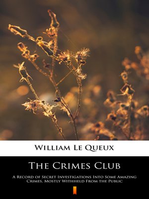 cover image of The Crimes Club